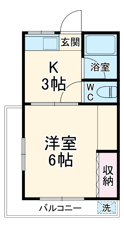 コウノハイツの間取り