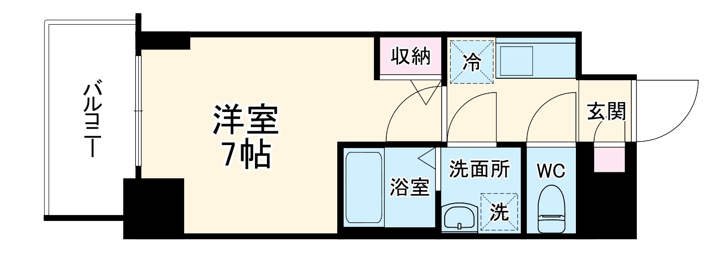 S-RESIDENCE福島玉川Deuxの間取り