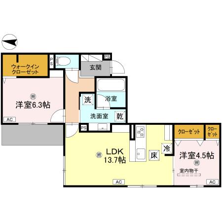 スペチアーレ小松の間取り