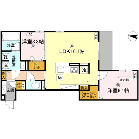 スペチアーレ小松の間取り