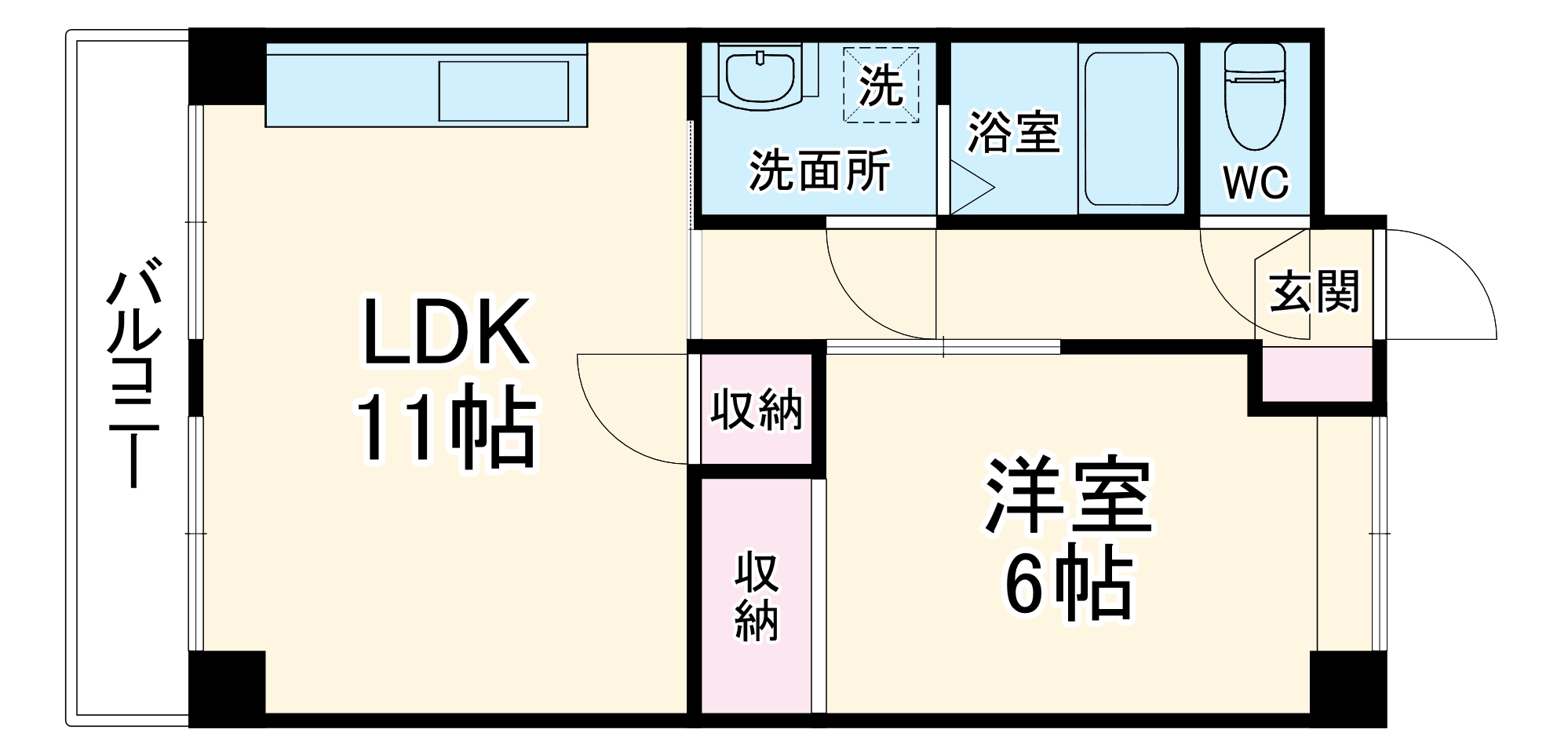 マンション丸山の間取り