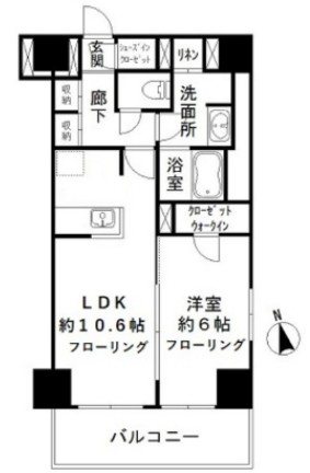 カメリアコート 新宿の間取り