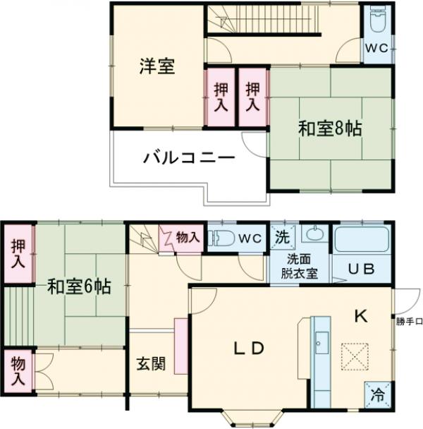世良田戸建の間取り