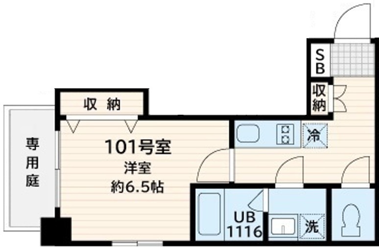 サンフィールド西荻窪・101号室の間取り