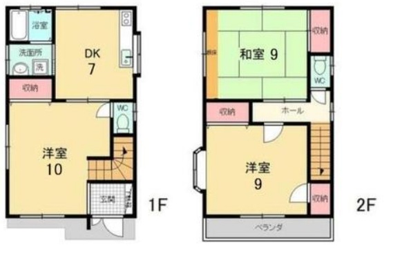 高岡2丁目戸建ての間取り