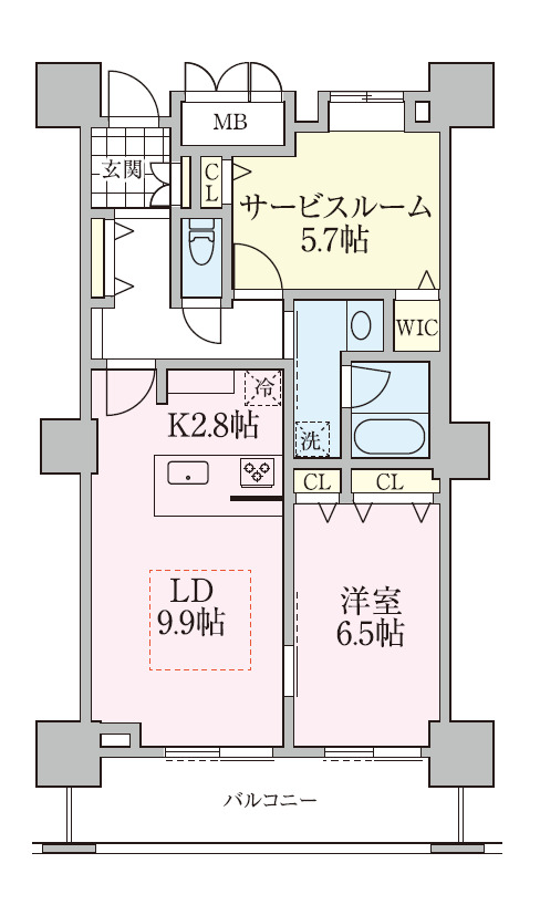 ロイヤルパークスタワー南千住の間取り