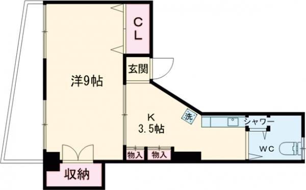 益谷ハイツの間取り