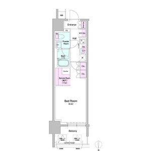 コンフォリア・リヴ北久宝寺Qの間取り