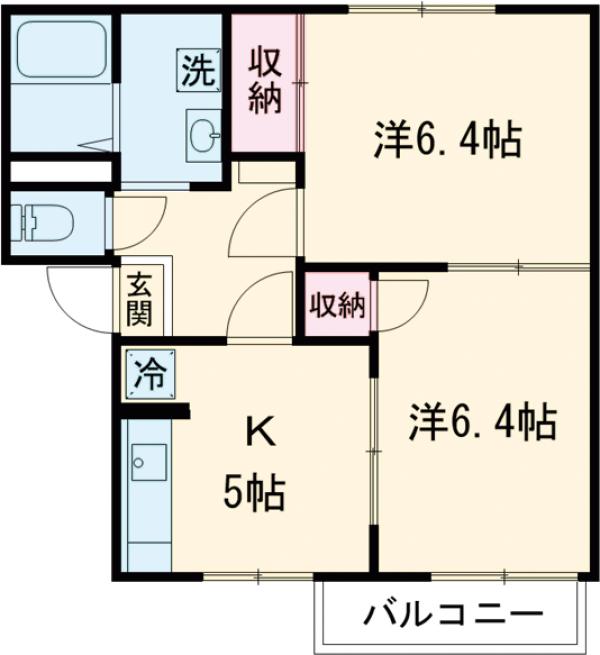 フレグランス平山Aの間取り