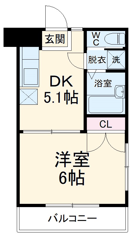 プレアデス新丸子の間取り