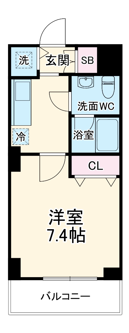 南海サザンコート行徳の間取り