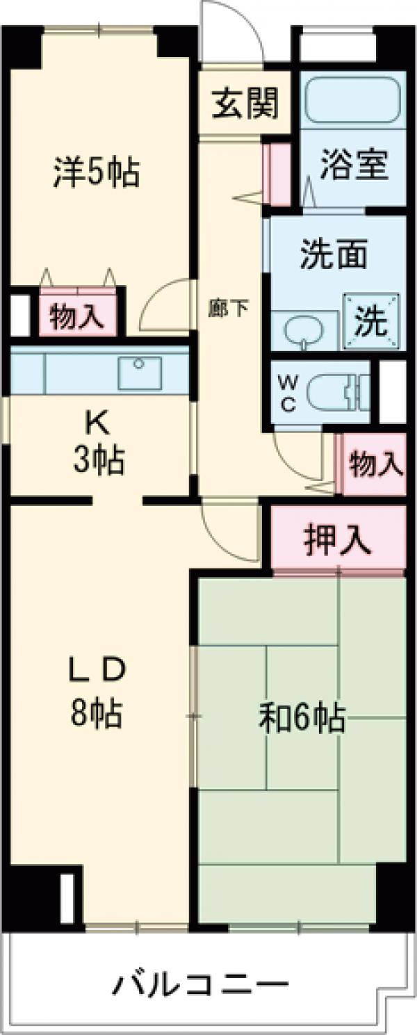 フレール綾瀬3の間取り