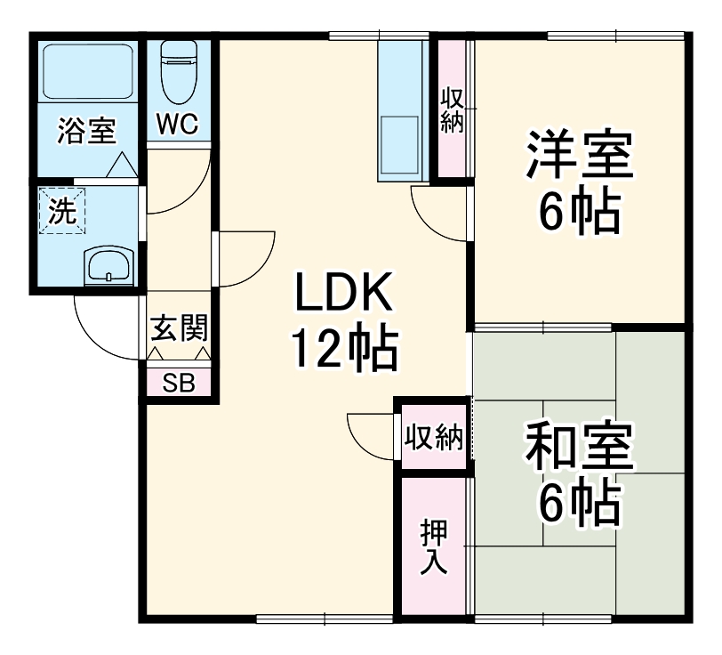 サンモール原田Aの間取り