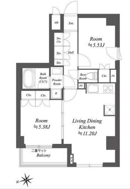 ブランシエスタ荻窪の間取り