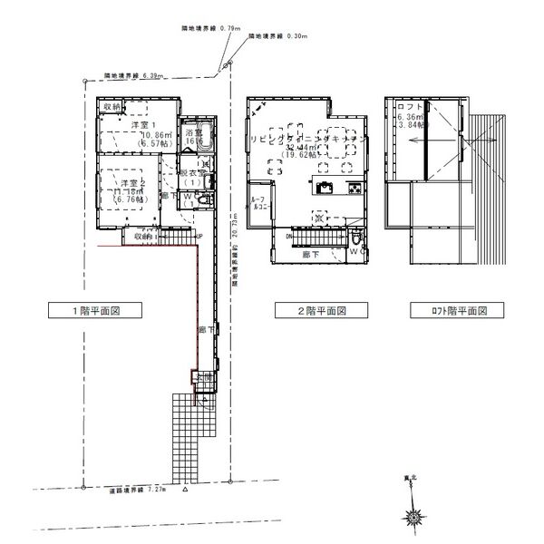 仮称 長岡京天神一丁目計画の間取り