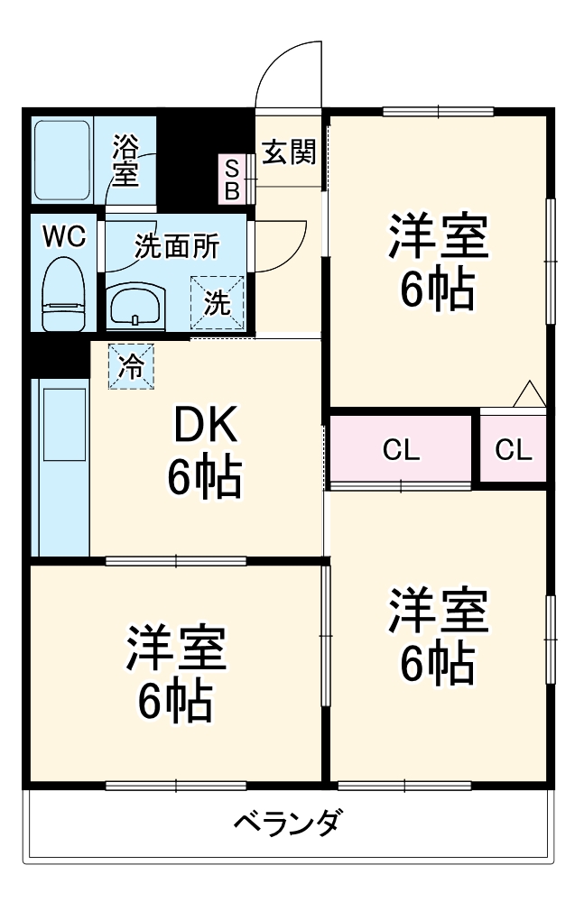 吉田マンションA棟の間取り