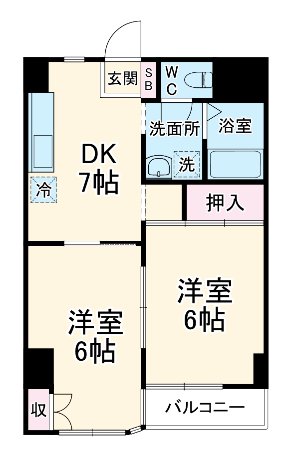 ネオポリストキワⅡの間取り