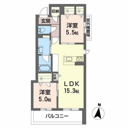 シャーメゾン カトリエーム シマの間取り