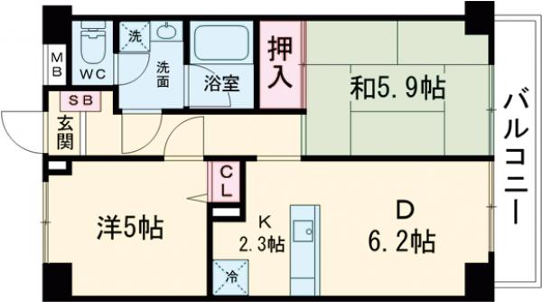 ドルフ喜多見の間取り
