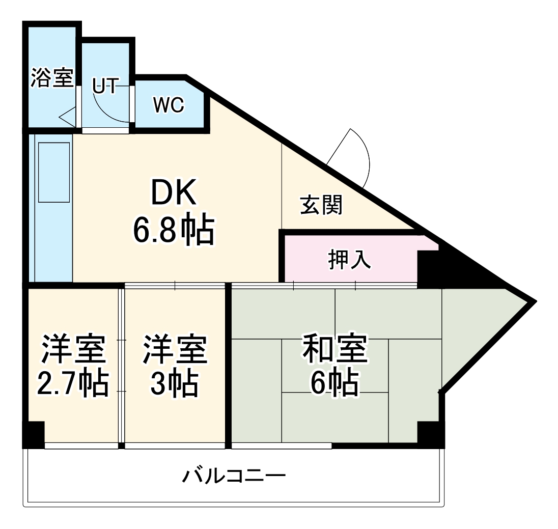 ハイツ東淀の間取り