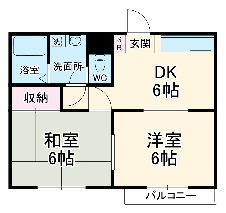 ダイヤハイツ西門の間取り