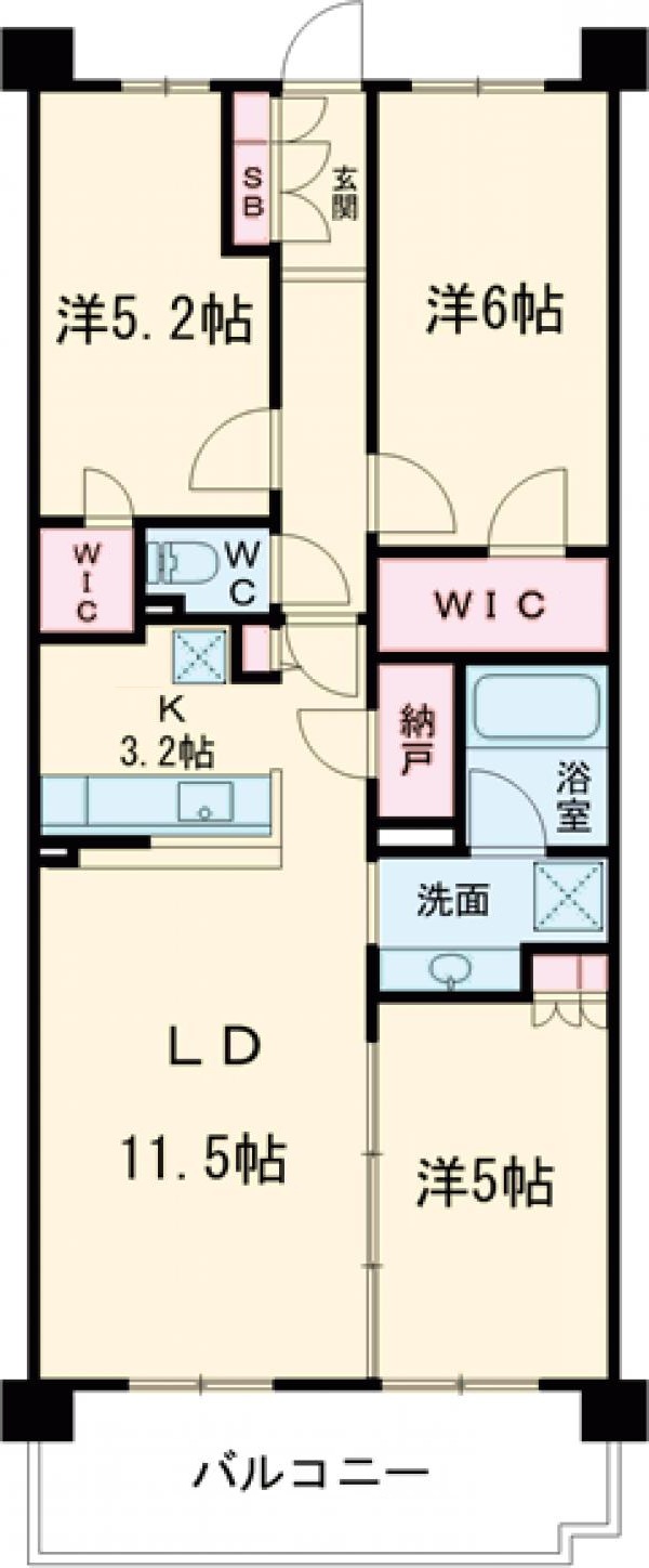 シティテラス国立の間取り