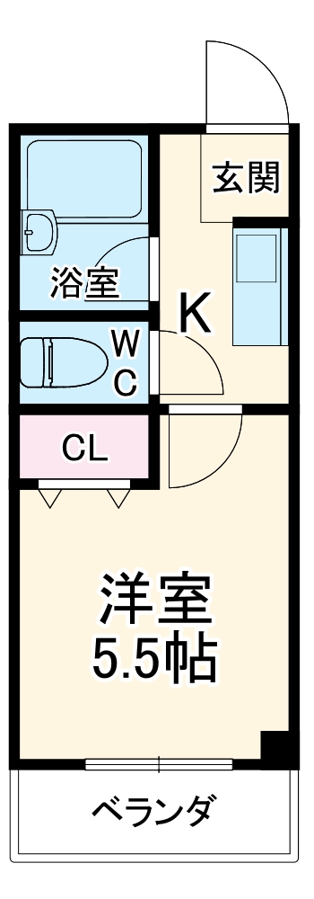 タミーハイツ本厚木の間取り