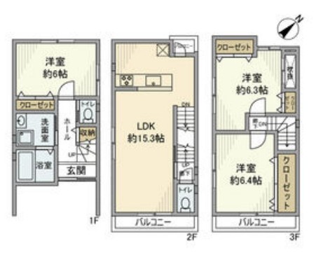 上桂御正町戸建ての間取り