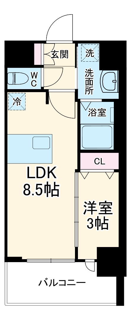 プレサンス岐阜ゼクシスの間取り