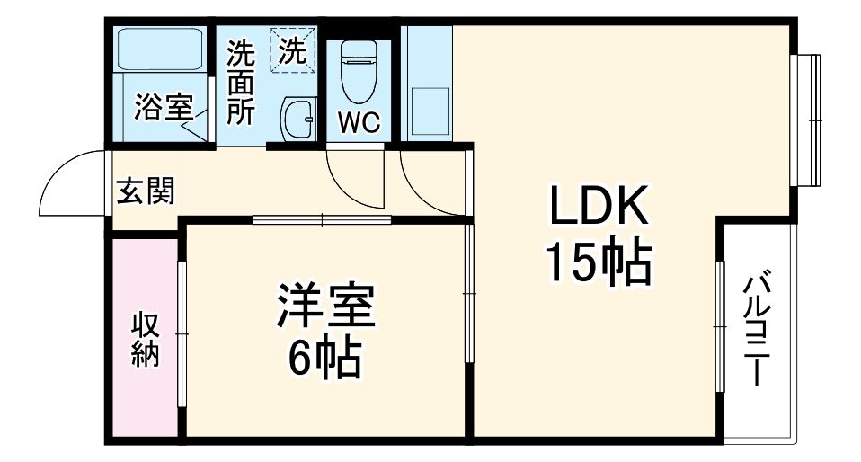 新豊里ハイツの間取り