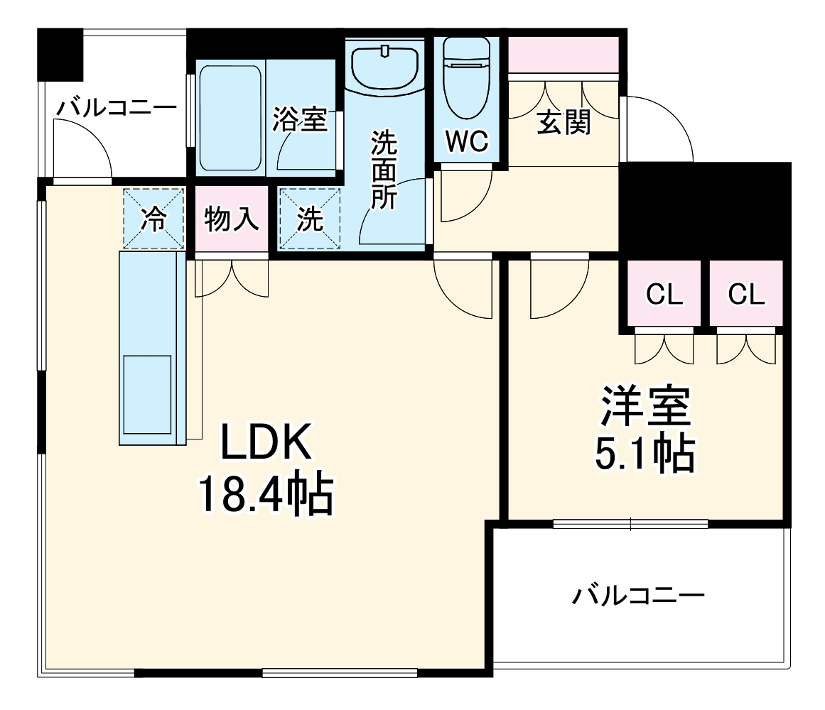 アーバンライフ御堂筋本町タワーの間取り