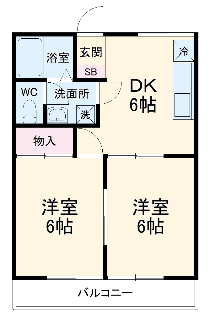 ハイツMOの間取り