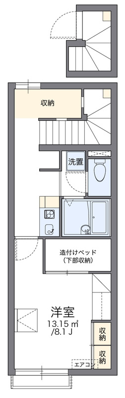 レオパレスアルバトーレの間取り
