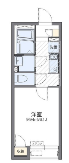 レオネクストアスカル大和の間取り