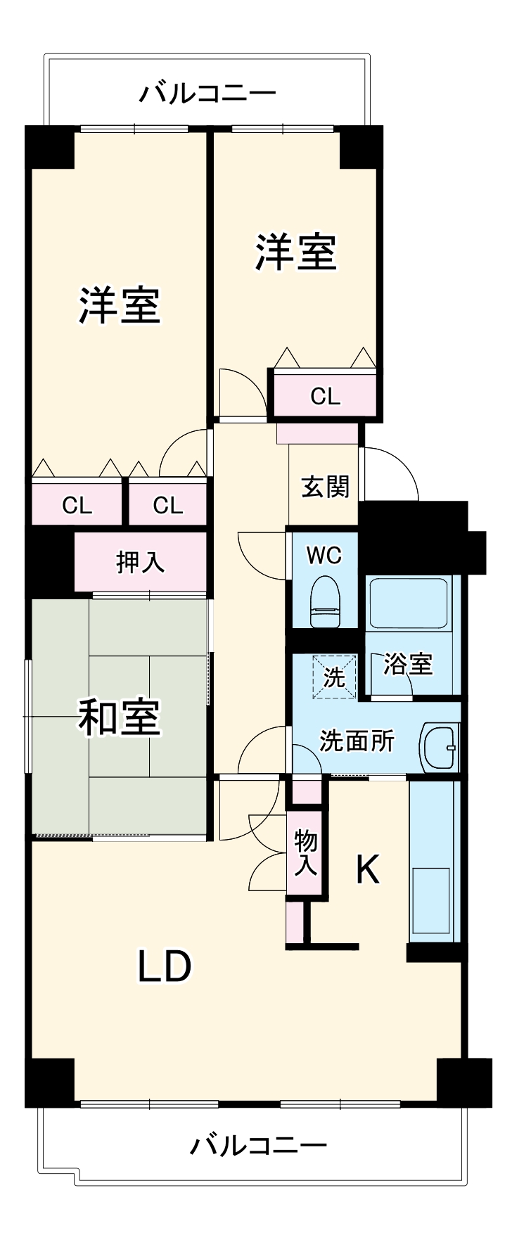 シティパーク桜丘の間取り