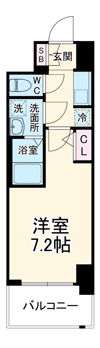 S-RESIDENCE大和田alineの間取り