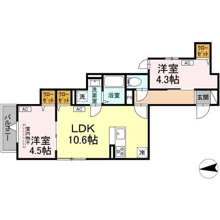 セレスティア六町Ⅲの間取り