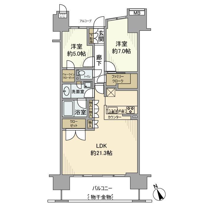コロンブスシティの間取り