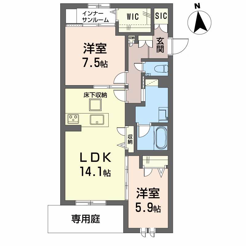 ユーフォリアの間取り