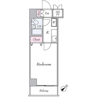 柴又の完工年月(1992年1月)築の賃貸マンションの間取り