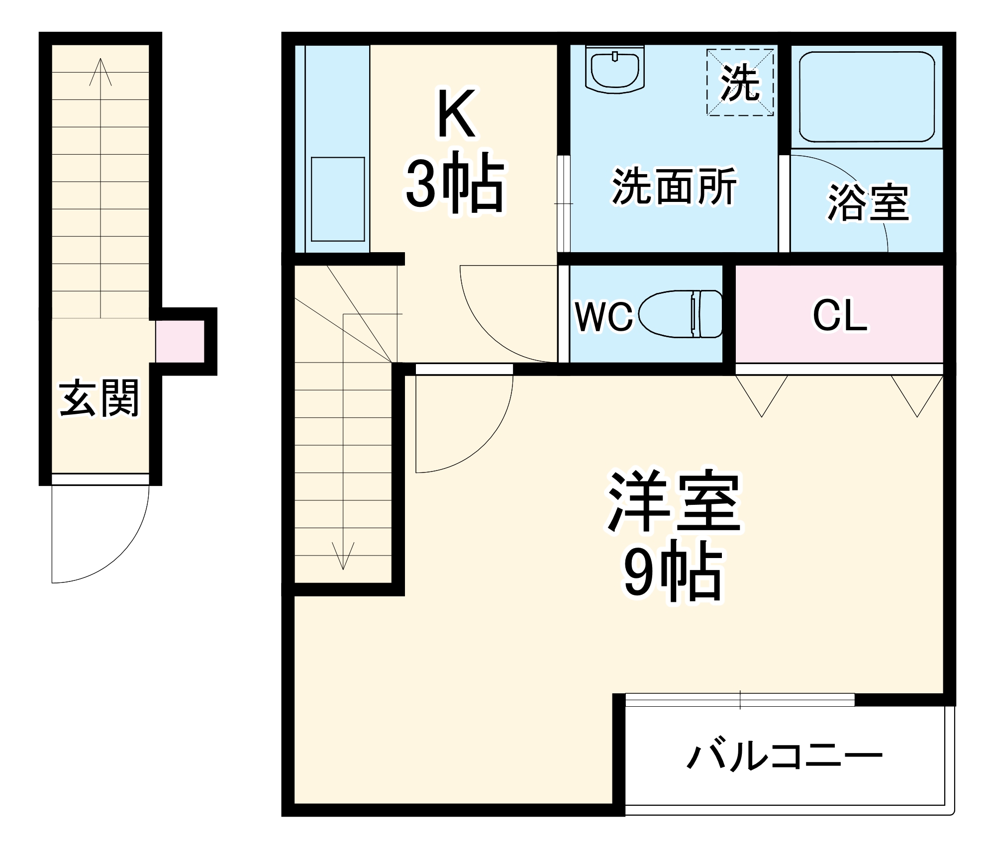 サンシアルザ新地の間取り