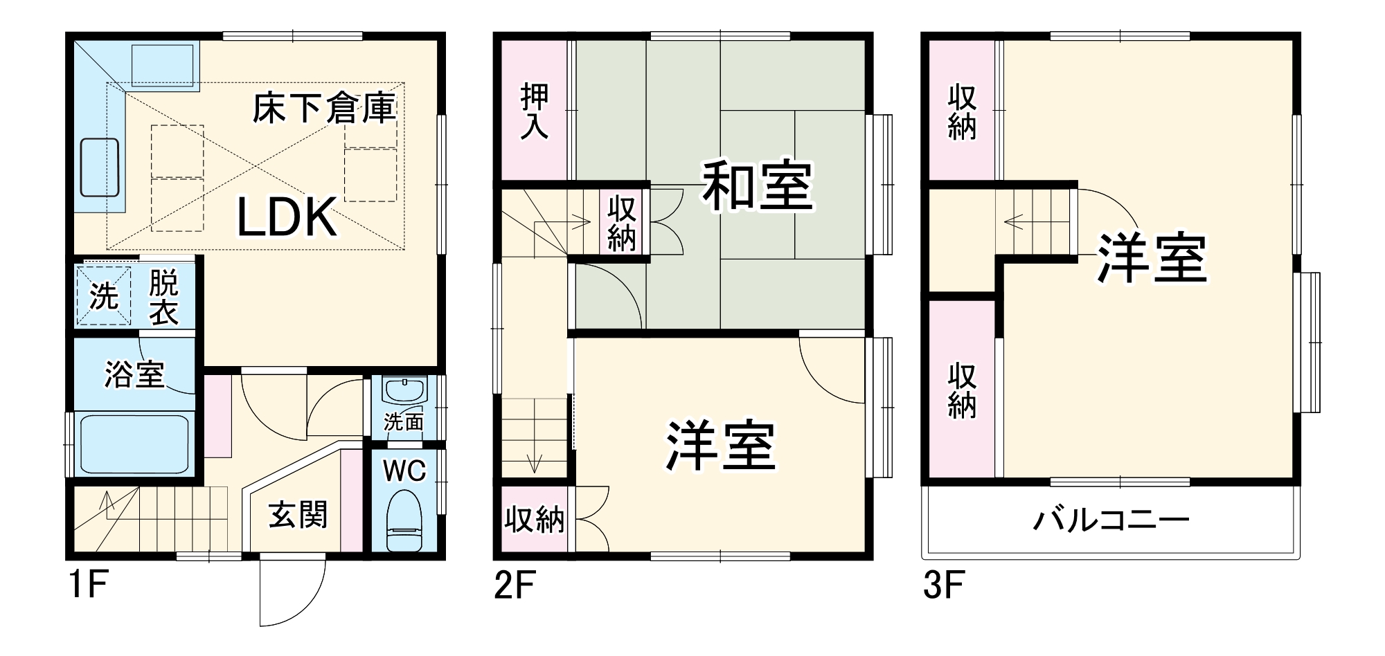 市川市田尻4丁目戸建ての間取り