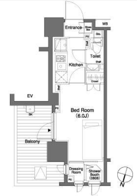 パークキューブ笹塚の間取り