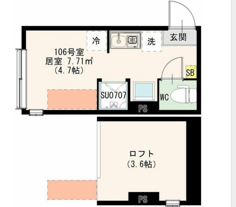 ハーモニーテラス若宮Ⅶの間取り