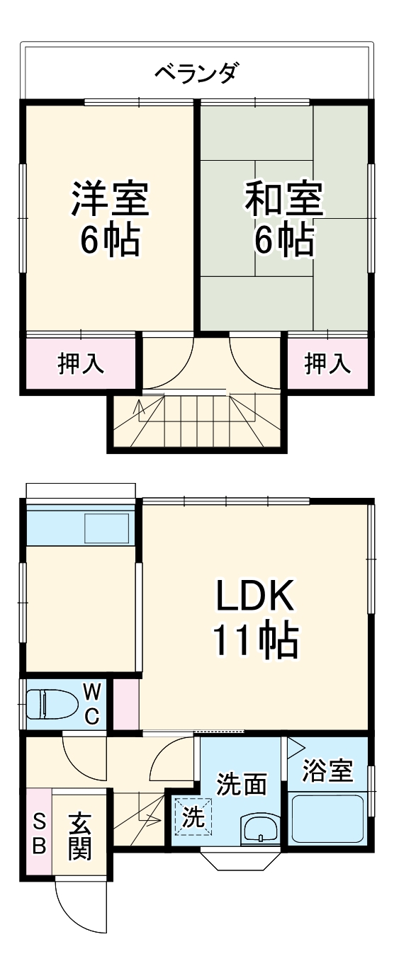 コーポ富士峰の間取り