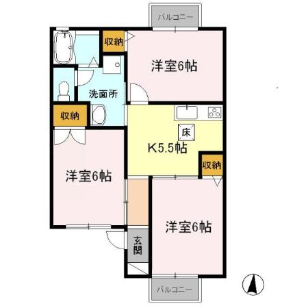 グランドールミツトヨの間取り