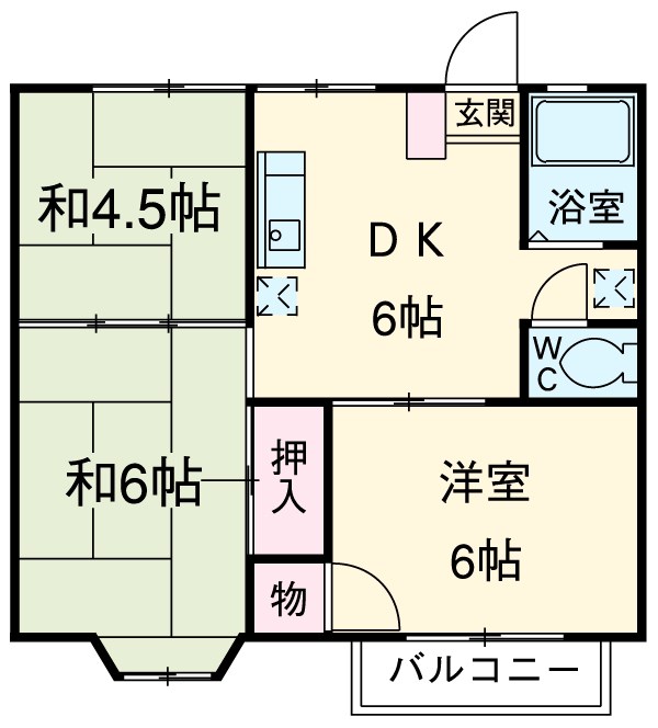 クローカスBの間取り