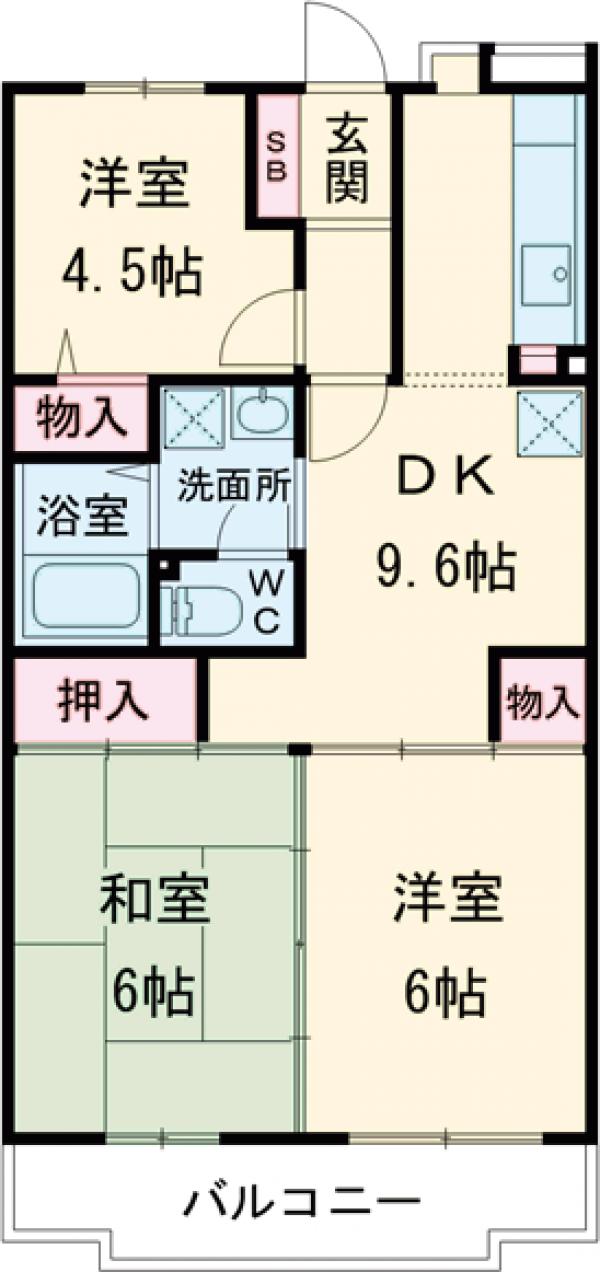 コルテ・フロリーダ豊玉の間取り