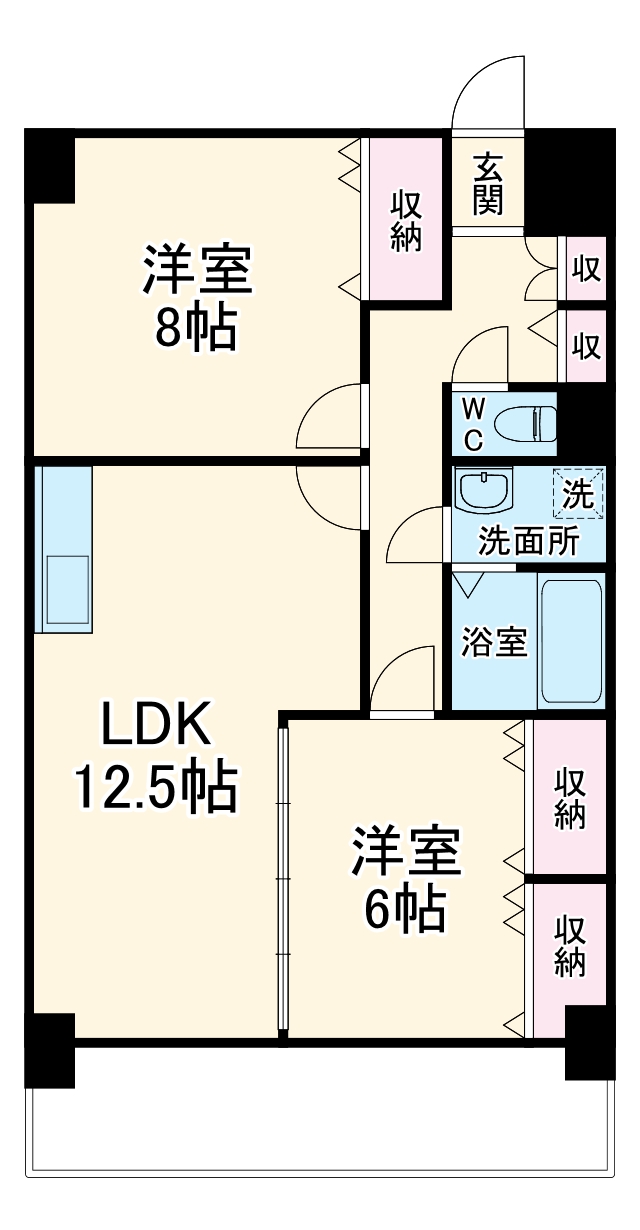 ソレイユ朝宮の間取り