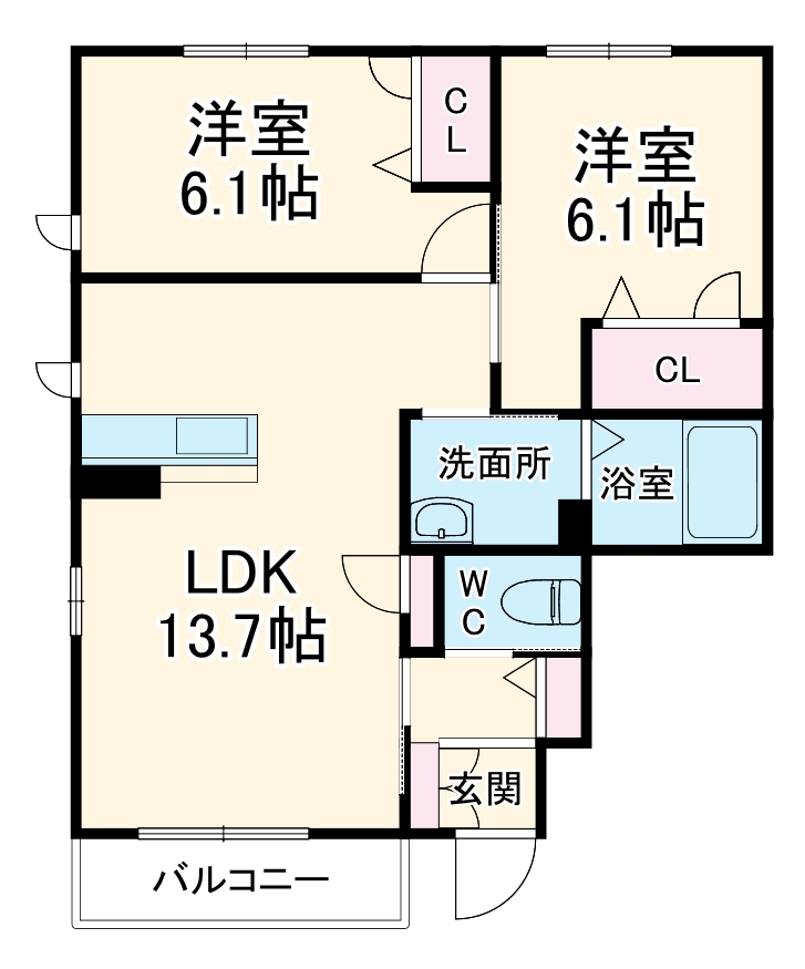 バトー エメロードの間取り